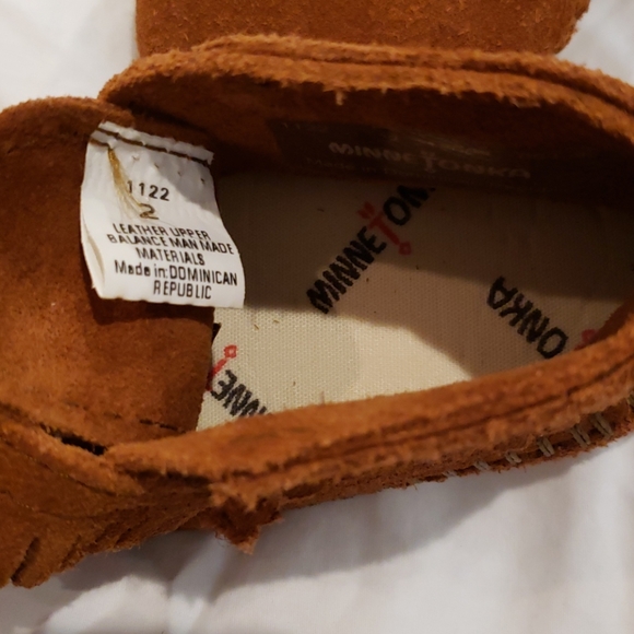 MINNETONKA LEATHER MOCCASIN BOOTIES - Picture 5 of 5